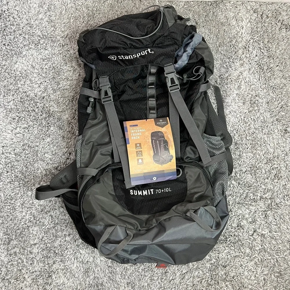 Stansport Backpack SUMMIT 70+10L‎ Frame Pack Adjustable Suspension NWT